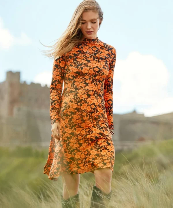 Shop Women's Collection | Dresses | Sale Dresses | Top Picks | Women's | Women's Joe Browns Funky Floral Dress Orange