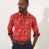 Shop Men's Collection | Funky Shirts | Men's Partywear | Shirts | Top Picks | Top Picks | Top Picks | Men，s Joe Browns Funky Floral Shirt Red