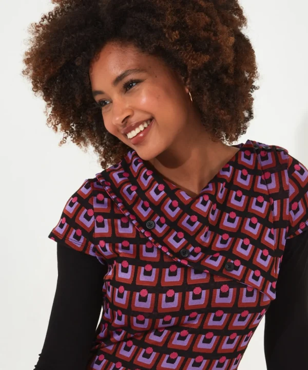 Shop Women's Collection | Tops, Tunics & Blouses | Sale Tops, Tunics & Blouses | Top Picks | Women's | Women's Joe Browns Funky Jacquard Layered Top Multi