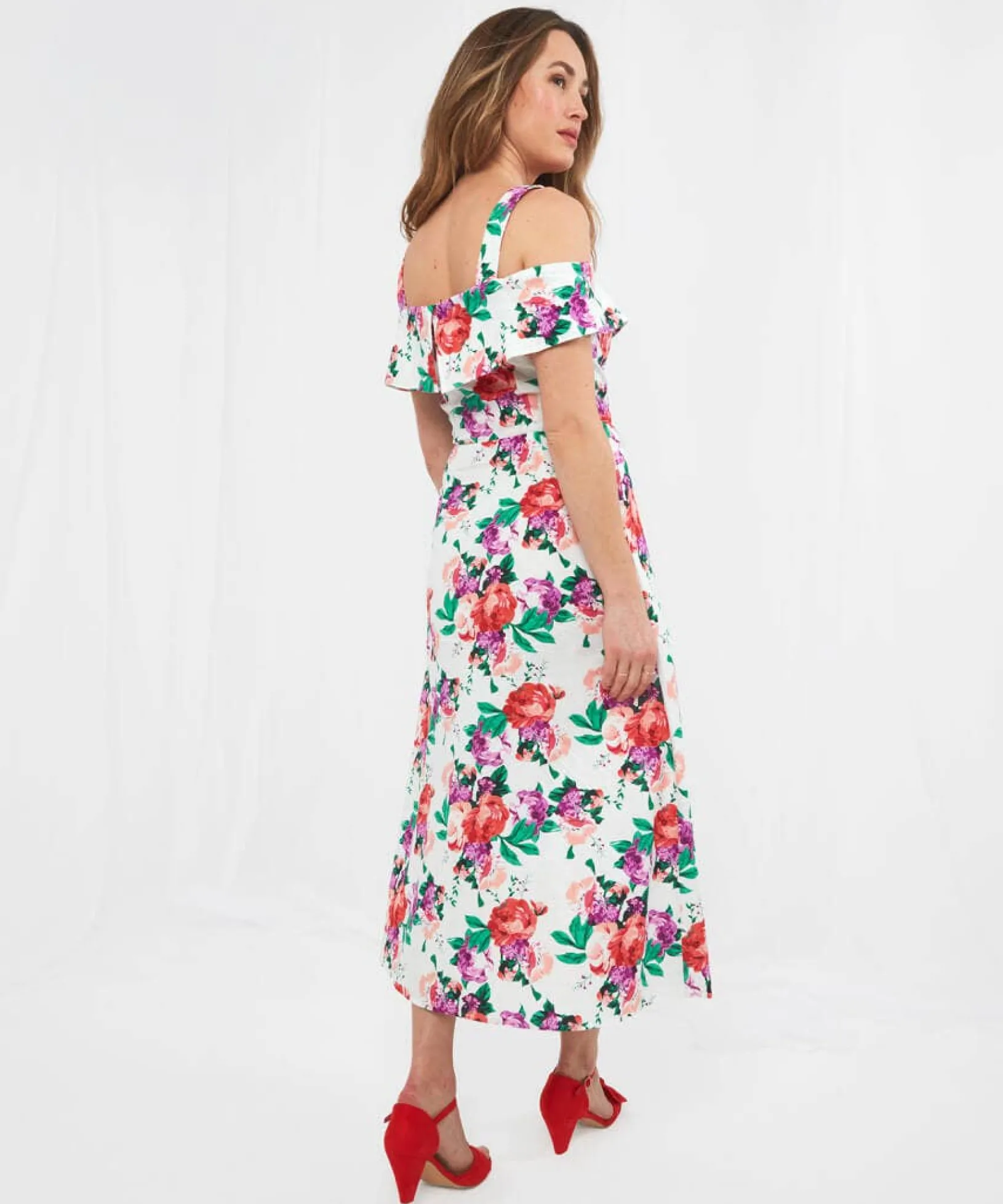 garden_party_floral_dress_3.webp Sale Dresses | Women's Joe Browns Garden Party Floral Dress Multi