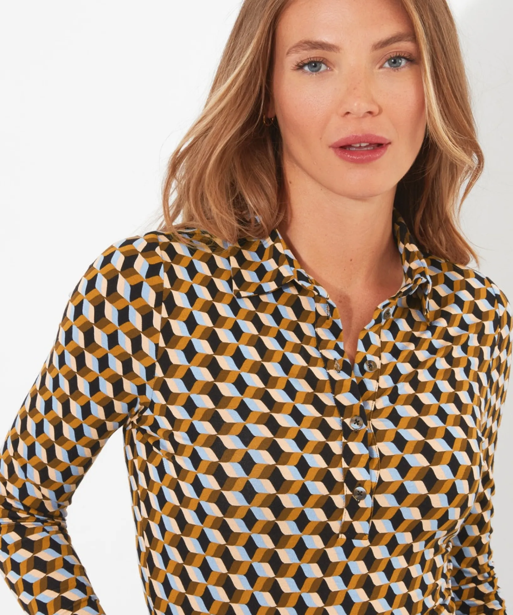 geo_print_top_5.webp Tops, Tunics & Blouses | Sale Tops, Tunics & Blouses | Women's | Women's Joe Browns Geo Print Top Multi