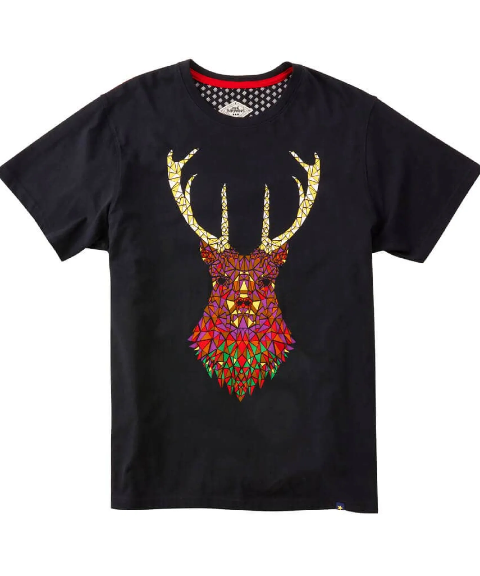 geo_stag_tee_1.webp Shop Men's Collection | Graphic T-Shirts | Gifts | Tops & T-Shirts | Sale Tops & T-Shirts | Top Picks | Top Picks | Men,s | Men,s | Men,s Joe Browns Geo Stag Tee Black
