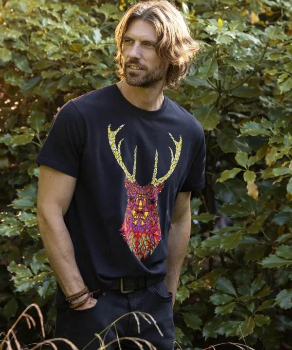Shop Men's Collection | Graphic T-Shirts | Gifts | Tops & T-Shirts | Sale Tops & T-Shirts | Top Picks | Top Picks | Men,s | Men,s | Men,s Joe Browns Geo Stag Tee Black