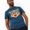 Shop Men's Collection | Graphic T-Shirts | Tops & T-Shirts | Sale Tops & T-Shirts | Top Picks | Top Picks | Men,s | Men,s Joe Browns Geo Wildcat Tee Blue
