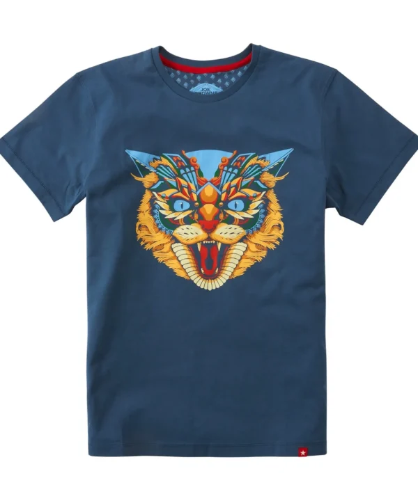 Shop Men's Collection | Graphic T-Shirts | Tops & T-Shirts | Sale Tops & T-Shirts | Top Picks | Top Picks | Men，s | Men，s Joe Browns Geo Wildcat Tee Blue