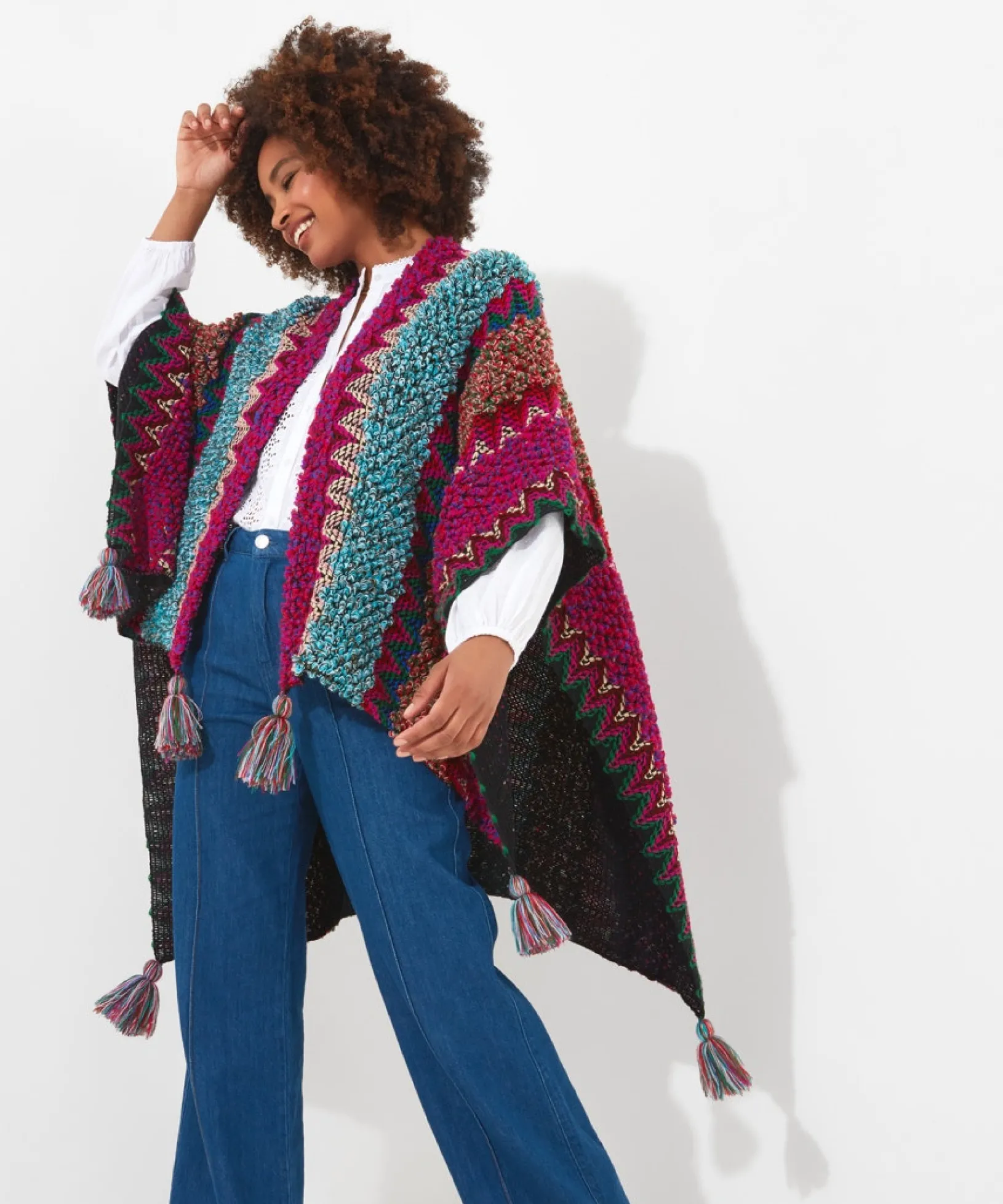 get_close_tassel_wrap_0.webp Cardigans & Coatigans | Accessories & Jewellery | Sale Accessories & Jewellery | Top Picks | Women's | Women's Joe Browns Get Close Tassel Wrap Multi