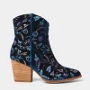 Knee High Boots | Ankle Boots | Boots & Shoes | Sale Boots & Shoes | Top Picks | Top Picks | Women's | Women's Joe Browns Gigi Embroidered Velvet Boots Navy Multi