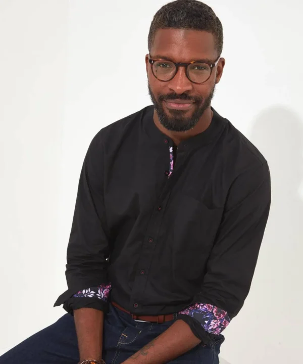 Shop Men's Collection | Work Shirts | Men's Partywear | Shirts | Top Picks | Top Picks | Top Picks | Men,s Joe Browns Glorious Grandad Shirt Black