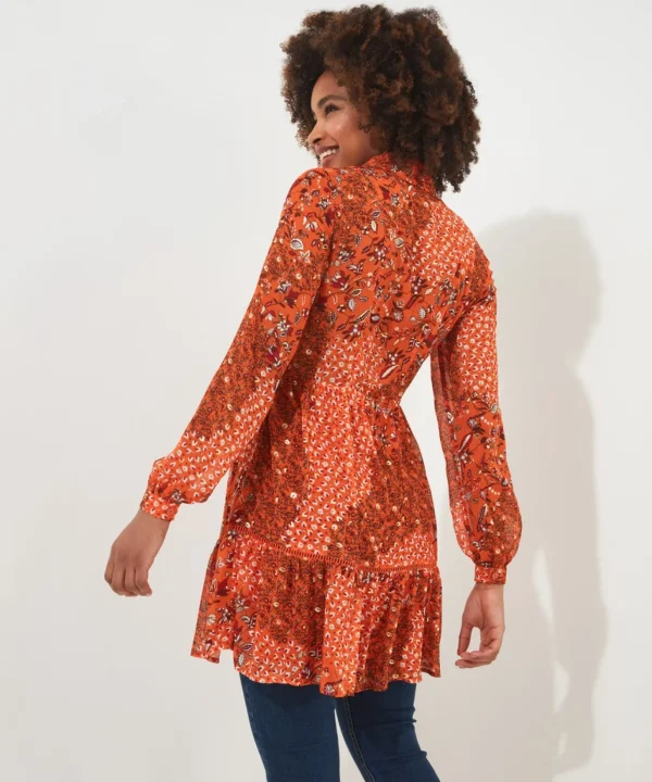 Tops, Tunics & Blouses | Sale Tops, Tunics & Blouses | Women's | Women's Joe Browns Golden Sunset Tunic Dress Orange