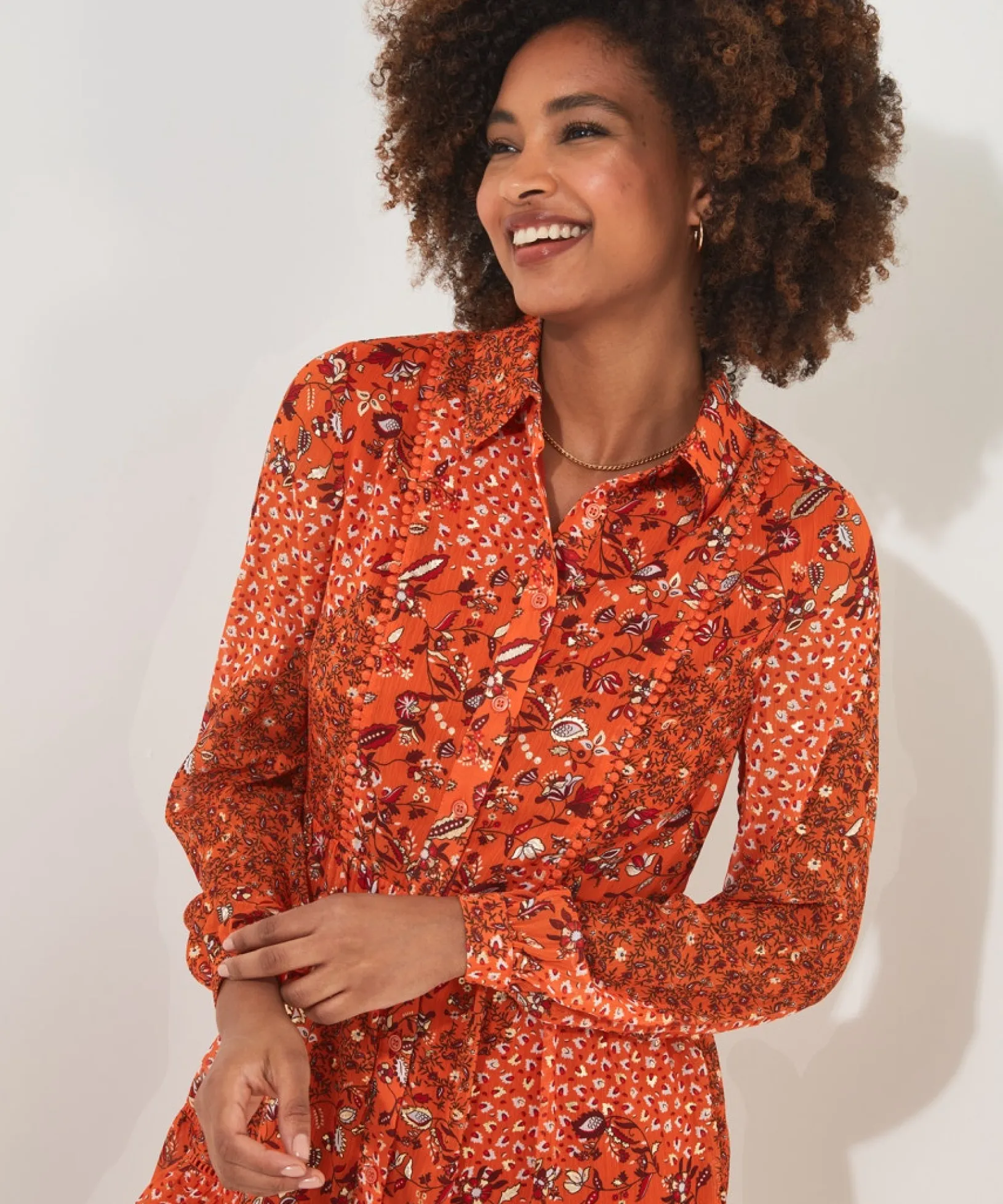 golden_sunset_tunic_dress_5.webp Tops, Tunics & Blouses | Sale Tops, Tunics & Blouses | Women's | Women's Joe Browns Golden Sunset Tunic Dress Orange