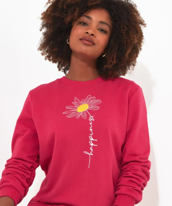 Tops, Tunics & Blouses | Sale Tops, Tunics & Blouses | Women's | Women's Joe Browns Happy Times Sweatshirt Magenta
