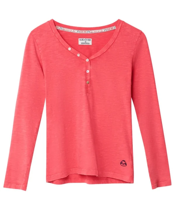 Sale Pyjamas & Loungewear | Sale Tops, Tunics & Blouses | Women's | Women's Joe Browns Heavenly Henley Pink
