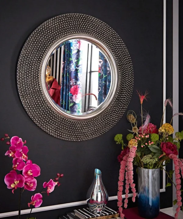 Mirrors | Home Accessories | Home | Home Joe Browns History Clash Round Dimple Mirror Brass