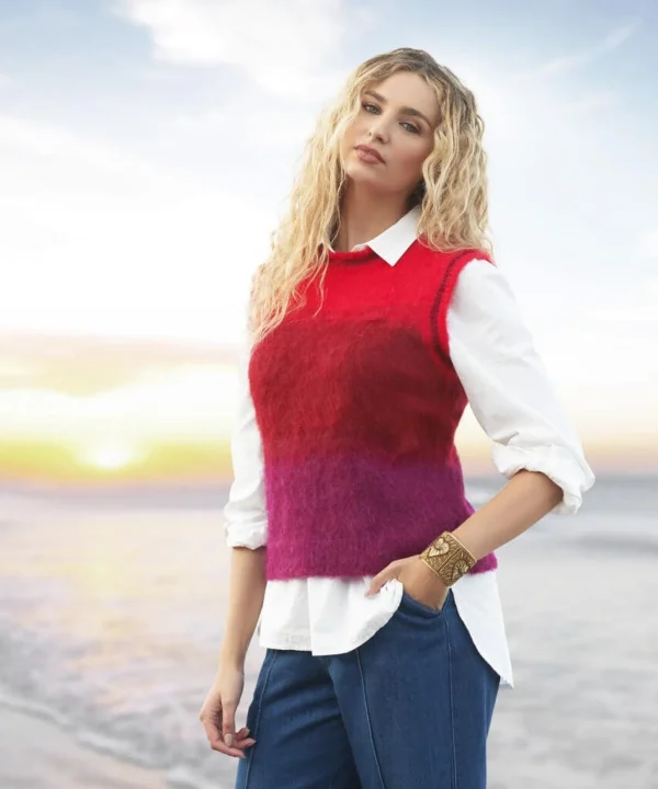 Gifts | Cardigans & Coatigans | Women's | Top Picks Joe Browns Ibiza Ombre Tank Top Red