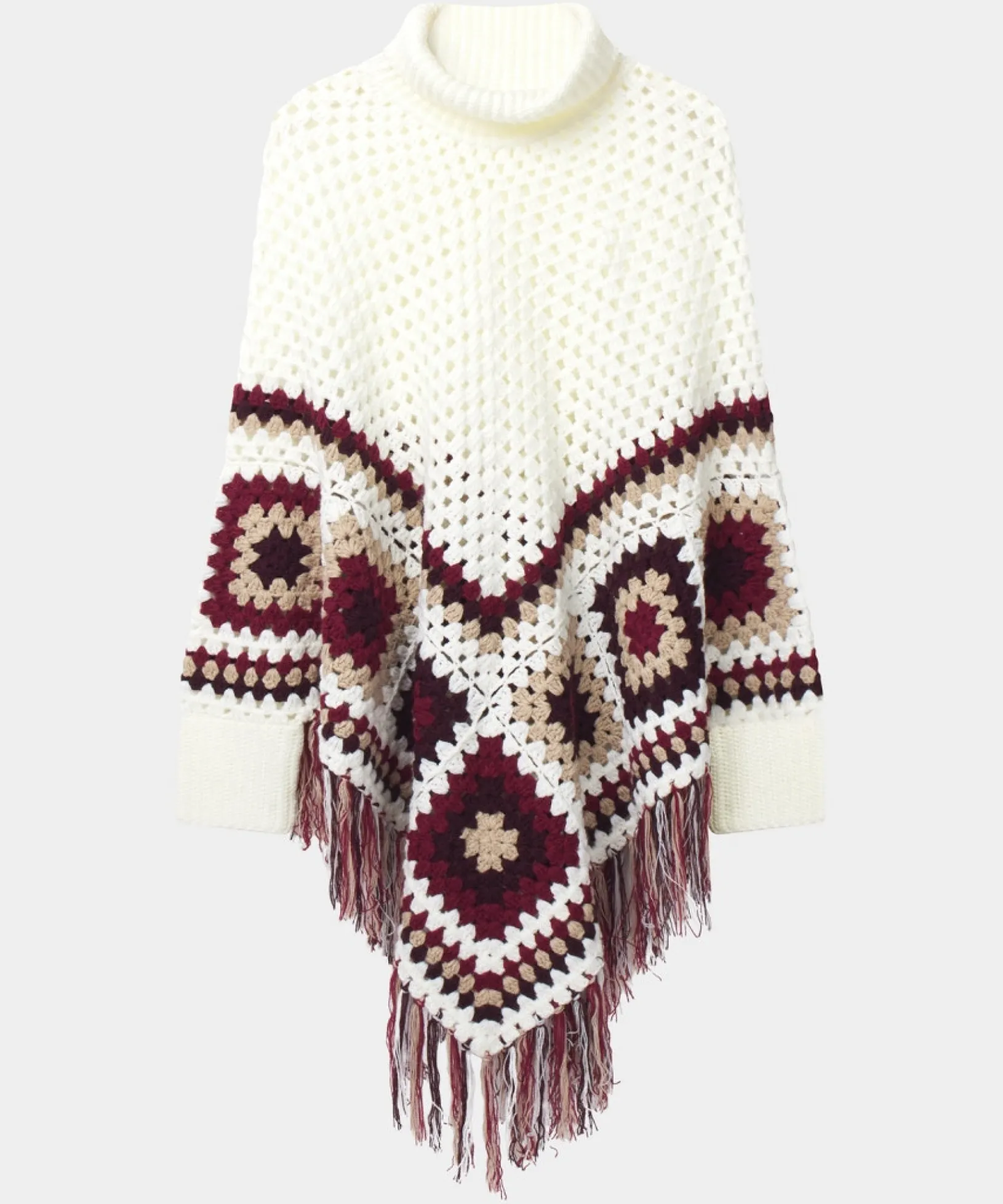 imogen_crochet_poncho_1.webp Cardigans & Coatigans | Accessories & Jewellery | Sale Accessories & Jewellery | Top Picks | Women's | Women's Joe Browns Imogen Crochet Poncho Cream Multi