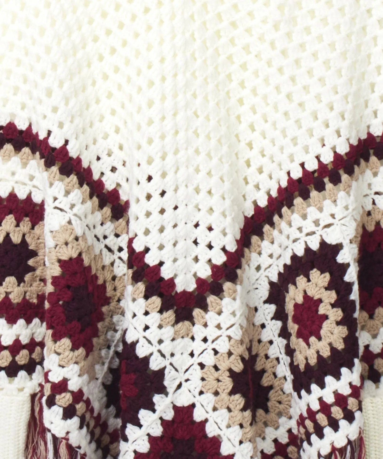 imogen_crochet_poncho_3.webp Cardigans & Coatigans | Accessories & Jewellery | Sale Accessories & Jewellery | Top Picks | Women's | Women's Joe Browns Imogen Crochet Poncho Cream Multi