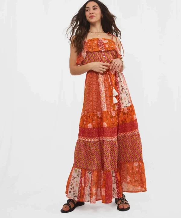 Sale Dresses | Women's Joe Browns Indian Summer Maxi Dress Orange