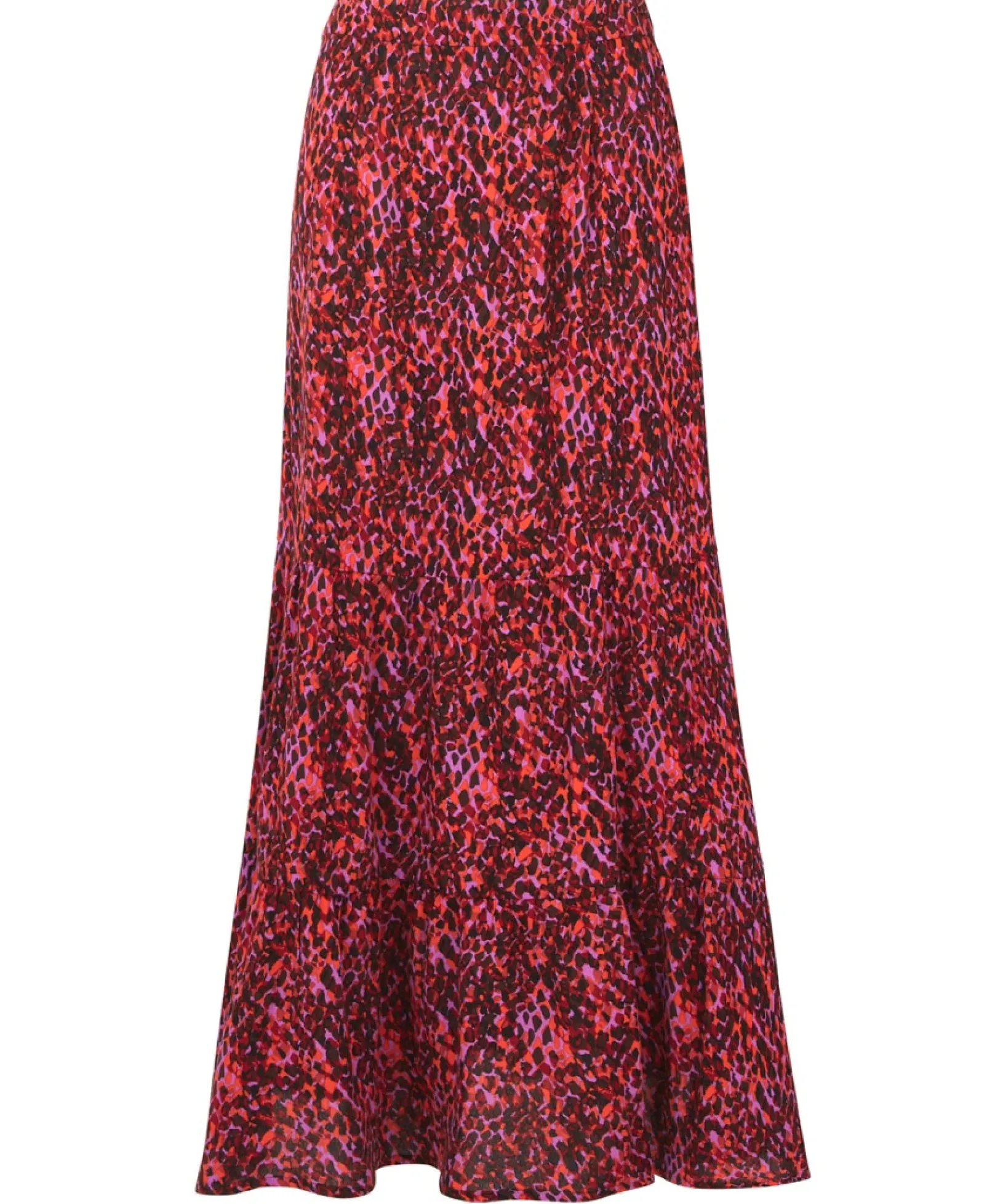 intelligent_animal_tiered_1.webp Skirts | Sale Skirts | Women's | Women's Joe Browns Intelligent Animal Tiered Skirt Pink