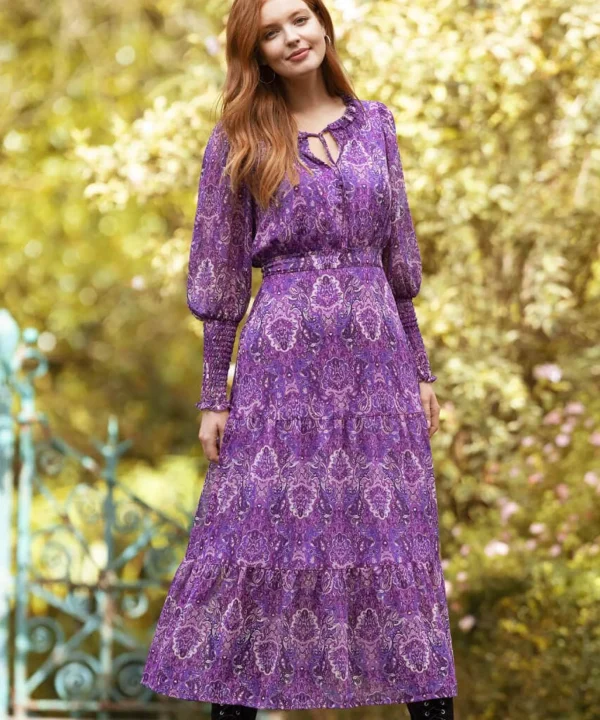 Shop Women's Collection | Vintage & Retro Dresses | Maxi Dresses | Boho Dresses | Party Dresses | Occasion Outfits | Dresses | Sale Dresses | Top Picks | Top Picks | Top Picks | Top Picks | Top Picks | Top Picks | Women's | Women's Joe Browns Iris Boho Dress Purple