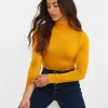 Tops, Tunics & Blouses | Women's Joe Browns Jersey Roll Neck Top Ochre / Orange / Winter White / Berry / Black