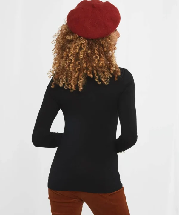 Tops, Tunics & Blouses | Women's Joe Browns Jersey Roll Neck Top Black / Berry / Orange / Winter White