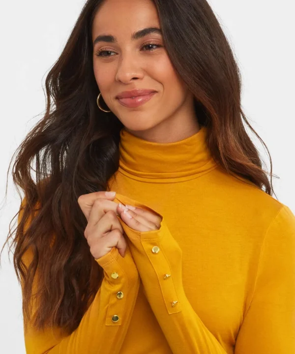 Tops, Tunics & Blouses | Women's Joe Browns Jersey Roll Neck Top Ochre / Orange / Winter White / Berry / Black