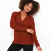 Shop Women's Collection | Cardigans & Coatigans | Sale Knitwear & Jumpers | Top Picks | Top Picks | Women's Joe Browns Joe's Cosy Cable Cardigan Rust