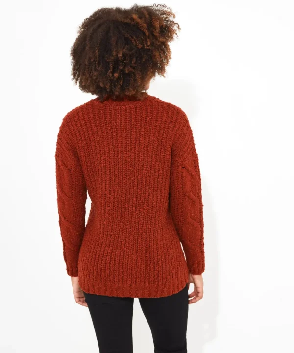 Shop Women's Collection | Cardigans & Coatigans | Sale Knitwear & Jumpers | Top Picks | Top Picks | Women's Joe Browns Joe's Cosy Cable Cardigan Rust