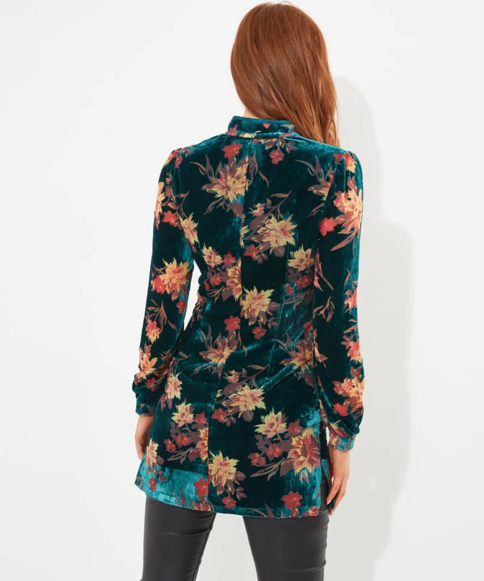 joes_favourite_devore_tun_3.webp Shop Women's Collection | Velvet & Devor茅 Dresses | Party Dresses | Occasion Outfits | Tops, Tunics & Blouses | Dresses | Sale Tops, Tunics & Blouses | Top Picks | Top Picks | Top Picks | Top Picks | Women's | Women's | Women's Joe Browns Joe's Favourite Devore Tunic Green