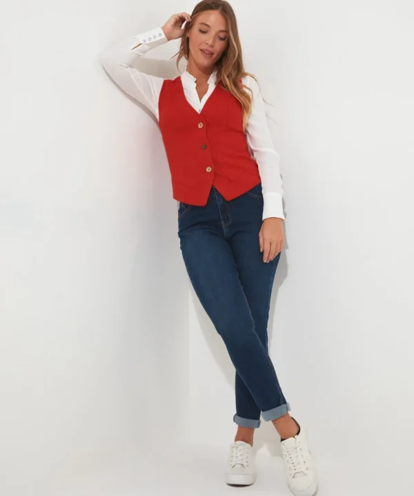 Waistcoats | Coats & Jackets | Sale Waistcoats | Sale Coats & Jacket | Women's | Women's | Women's | Women's Joe Browns Joe's Favourite Waistcoat Bright Orange