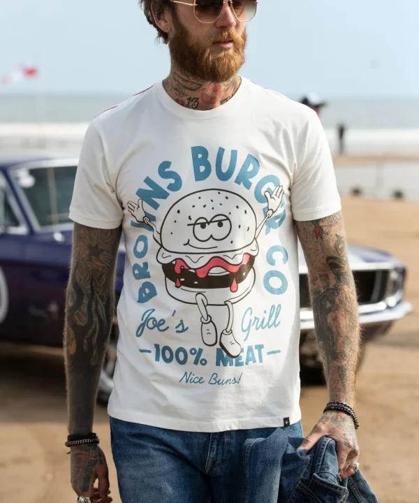 Shop Men's Collection | Graphic T-Shirts | Tops & T-Shirts | Sale Tops & T-Shirts | Top Picks | Top Picks | Men,s | Men,s Joe Browns Joes Grill Tee White / Navy