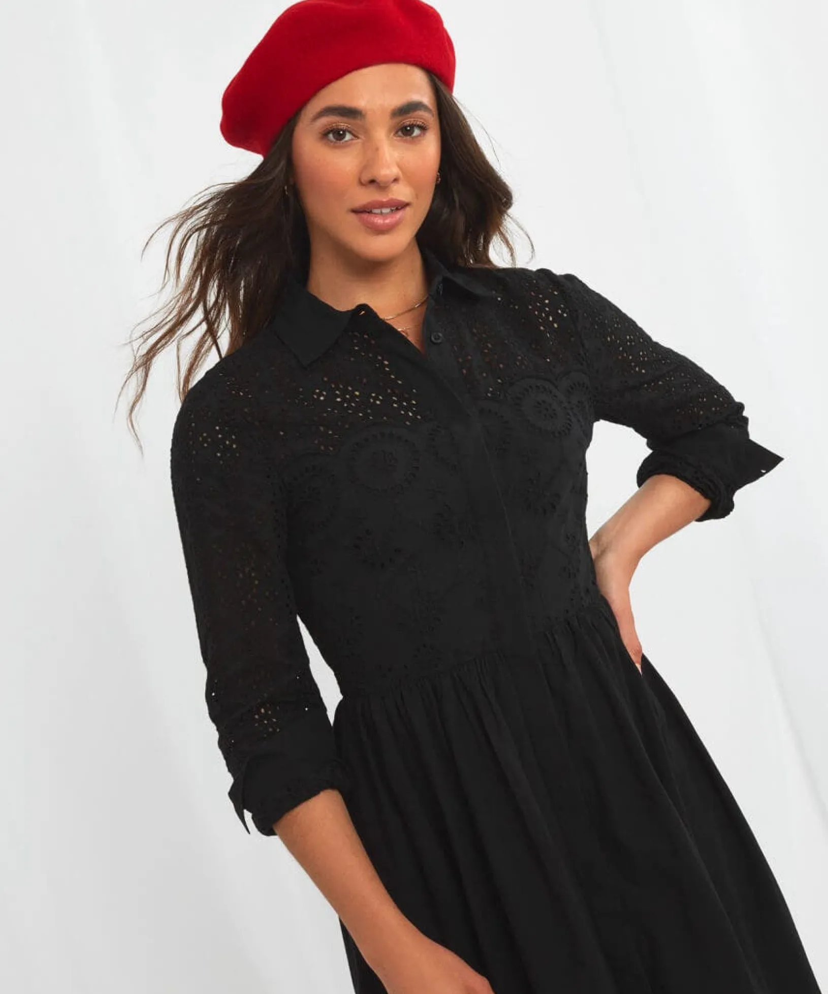 joes_must_have_broderie_d_4.webp Sale Dresses | Women's Joe Browns Joe's Must Have Broderie Dress Black