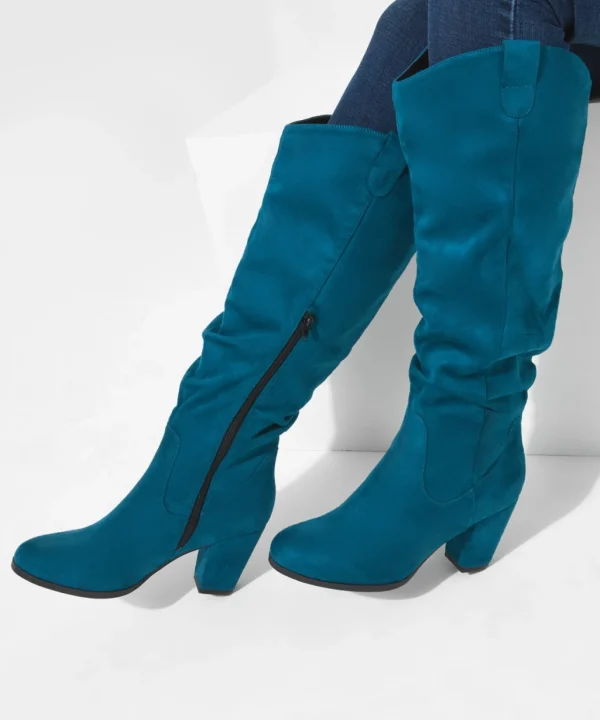 Knee High Boots | Boots & Shoes | Sale Boots & Shoes | Top Picks | Women's | Women's Joe Browns Just What I Need Slouch Boots Teal