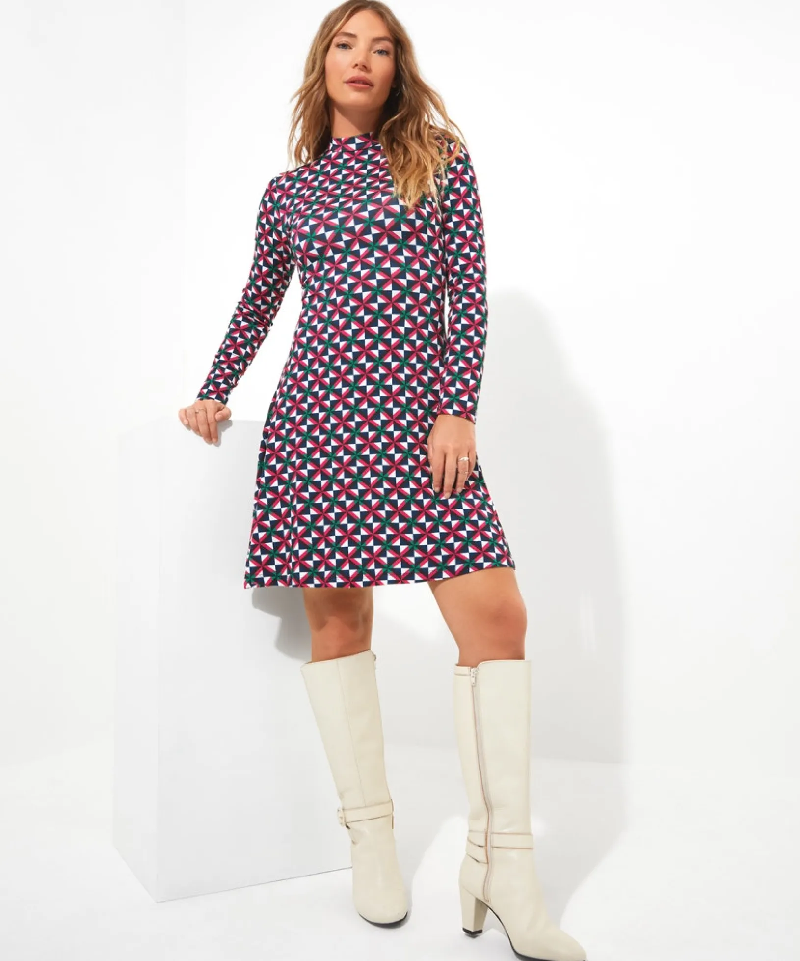 kara_printed_jersey_dress_0.webp Dresses | Sale Dresses | Women's | Women's Joe Browns Kara Printed Jersey Dress Multi