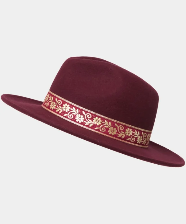 Accessories & Jewellery | Women's Joe Browns Keep It Sleek Wool Fedora Burgundy