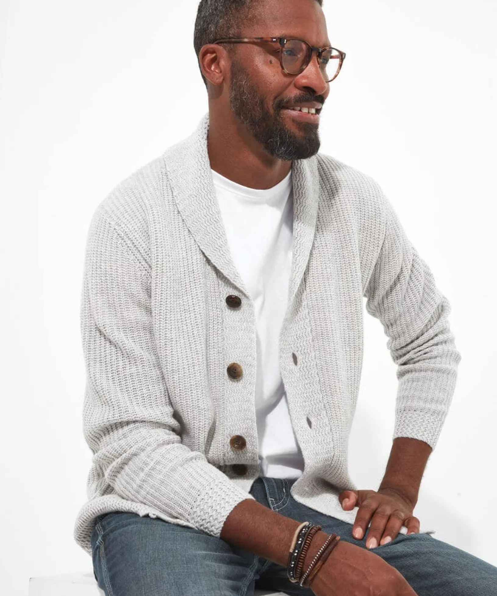 keeping_it_cool_cardigan_0.webp Shop Men's Collection | Knitwear & Jumpers | Top Picks | Men,s Joe Browns Keeping It Cool Cardigan Grey