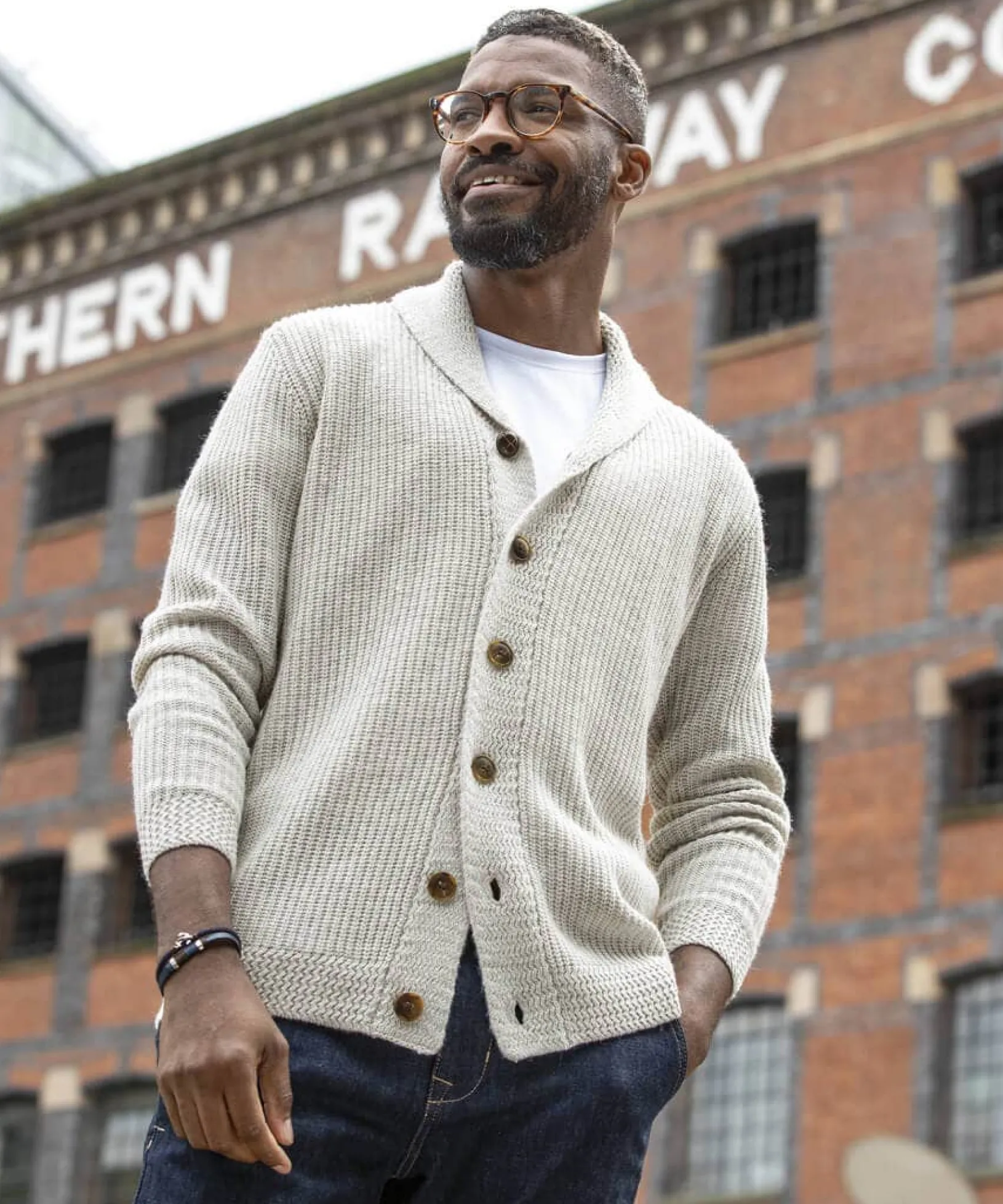 keeping_it_cool_cardigan_6.webp Shop Men's Collection | Knitwear & Jumpers | Top Picks | Men,s Joe Browns Keeping It Cool Cardigan Grey