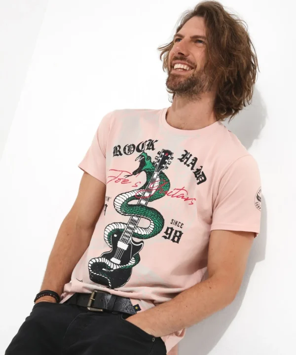 Shop Men's Collection | Graphic T-Shirts | Tops & T-Shirts | Sale Tops & T-Shirts | Top Picks | Top Picks | Men,s | Men,s Joe Browns King Cobra Tee Pink