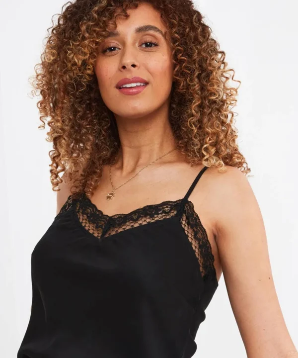 Tops, Tunics & Blouses | Sale Tops, Tunics & Blouses | Women's | Women's Joe Browns Lace Trim Cami Vest Black / Orange