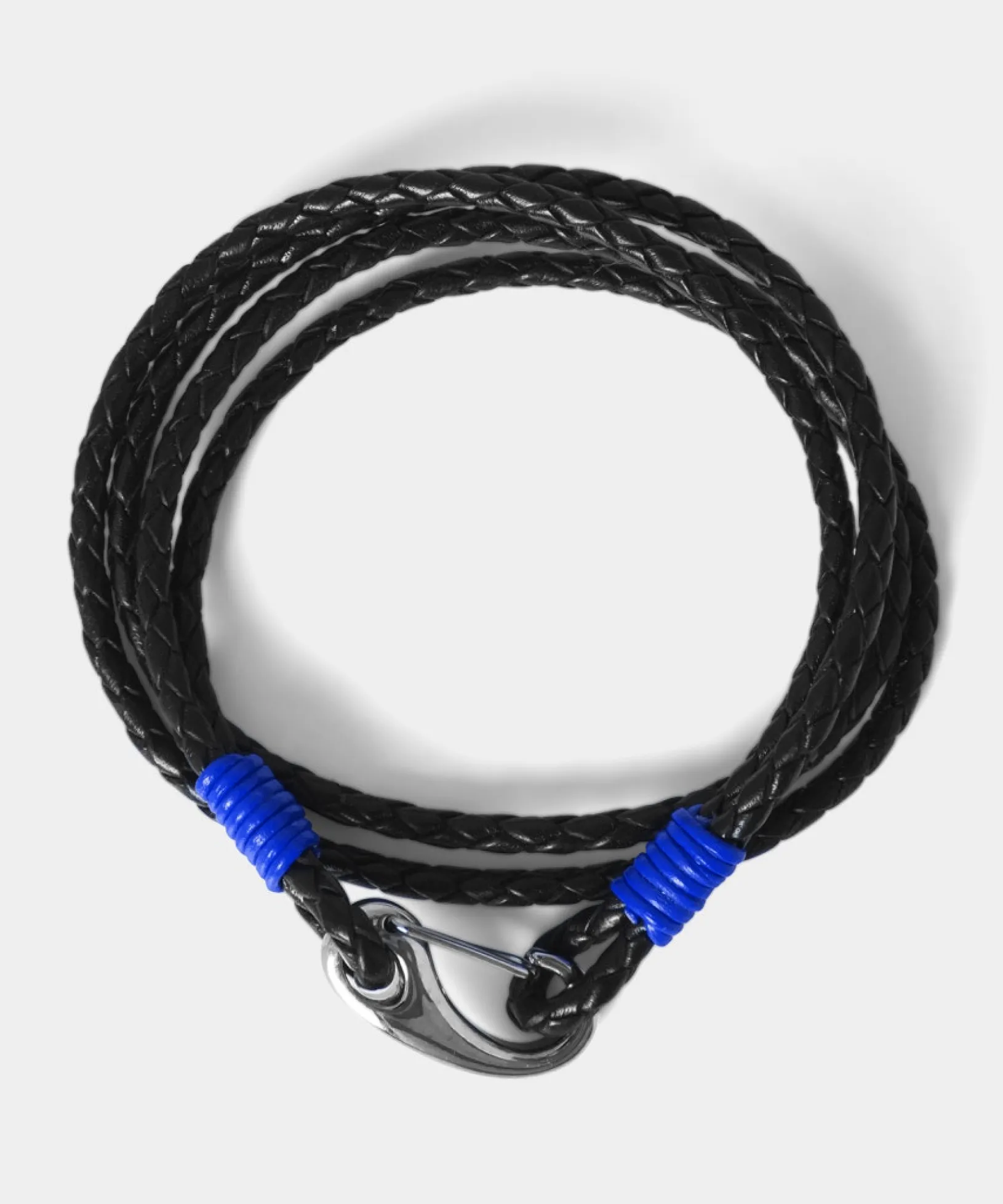 leather_colour_bound_brac_0.webp Accessories | Men,s Joe Browns Leather Colour Bound Bracelet Black/Cobalt / Dark Grey/Magenta