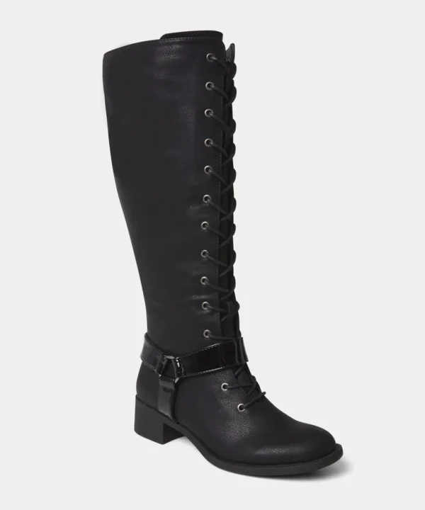 Knee High Boots | Boots & Shoes | Top Picks | Women's Joe Browns Liberty Street Lace Up Boots Black