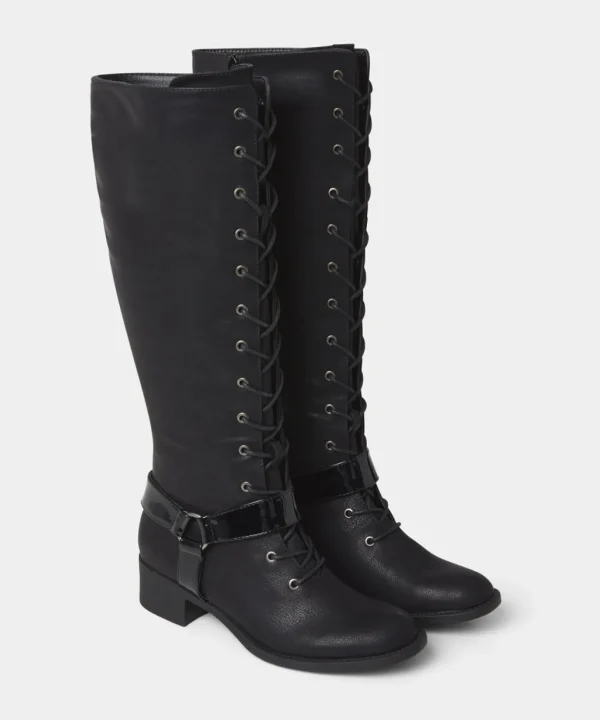Knee High Boots | Boots & Shoes | Top Picks | Women's Joe Browns Liberty Street Lace Up Boots Black