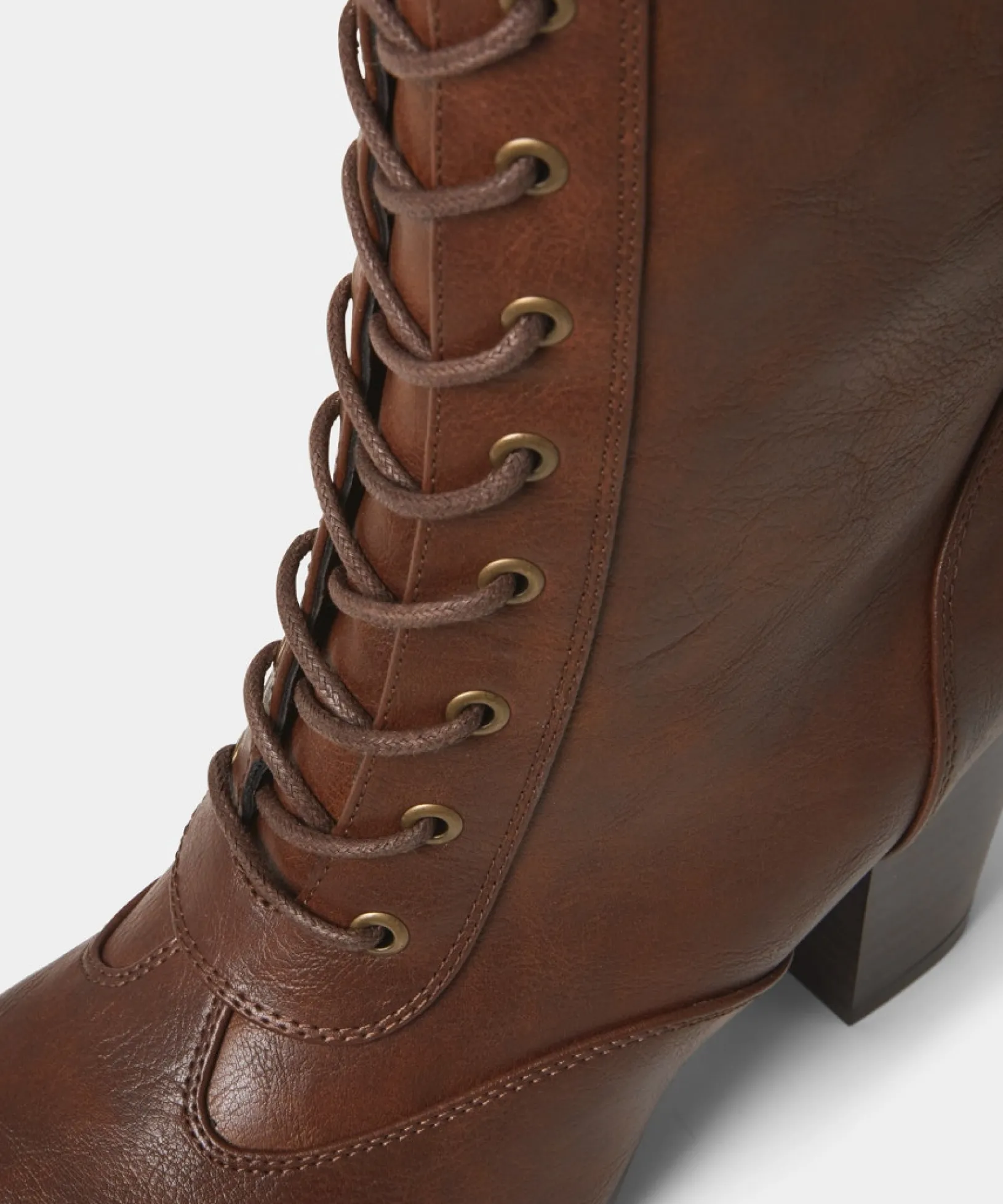 louis_street_lace_up_boot_4.webp Knee High Boots | Boots & Shoes | Top Picks | Women's Joe Browns Louis Street Lace Up Boots Rich Brown