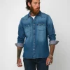 Shirts | Men，s Joe Browns Loved And Lived In Denim Shirt Blue