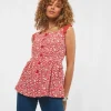Sale Tops, Tunics & Blouses | Women's Joe Browns Lovely Lace Trim Top Coral