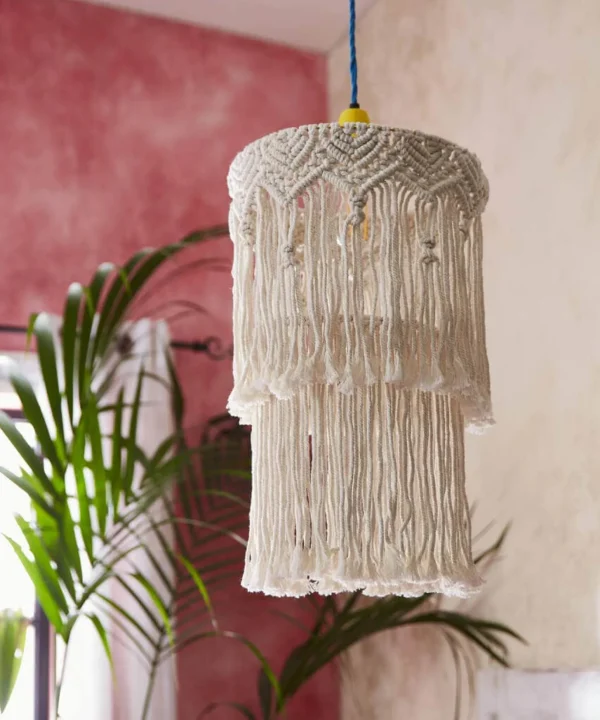 Nature Décor | Sale Lighting | Home | Home Joe Browns Magnificent Macrame Tiered Shade Cream