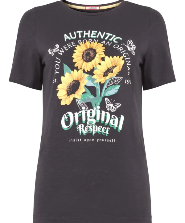 Tops, Tunics & Blouses | Sale Tops, Tunics & Blouses | Women's | Women's Joe Browns Magnificent Sunflower Tee Black