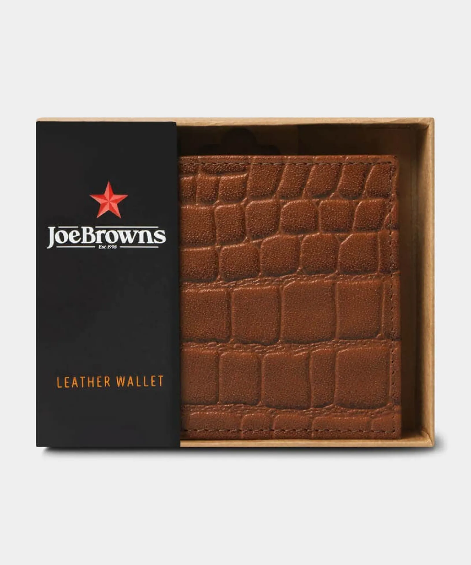 mens_croc_buff_calf_leath_3.webp Sale Accessories | Men,s Joe Browns Men's Croc Buff Calf Leather Wallet Tan