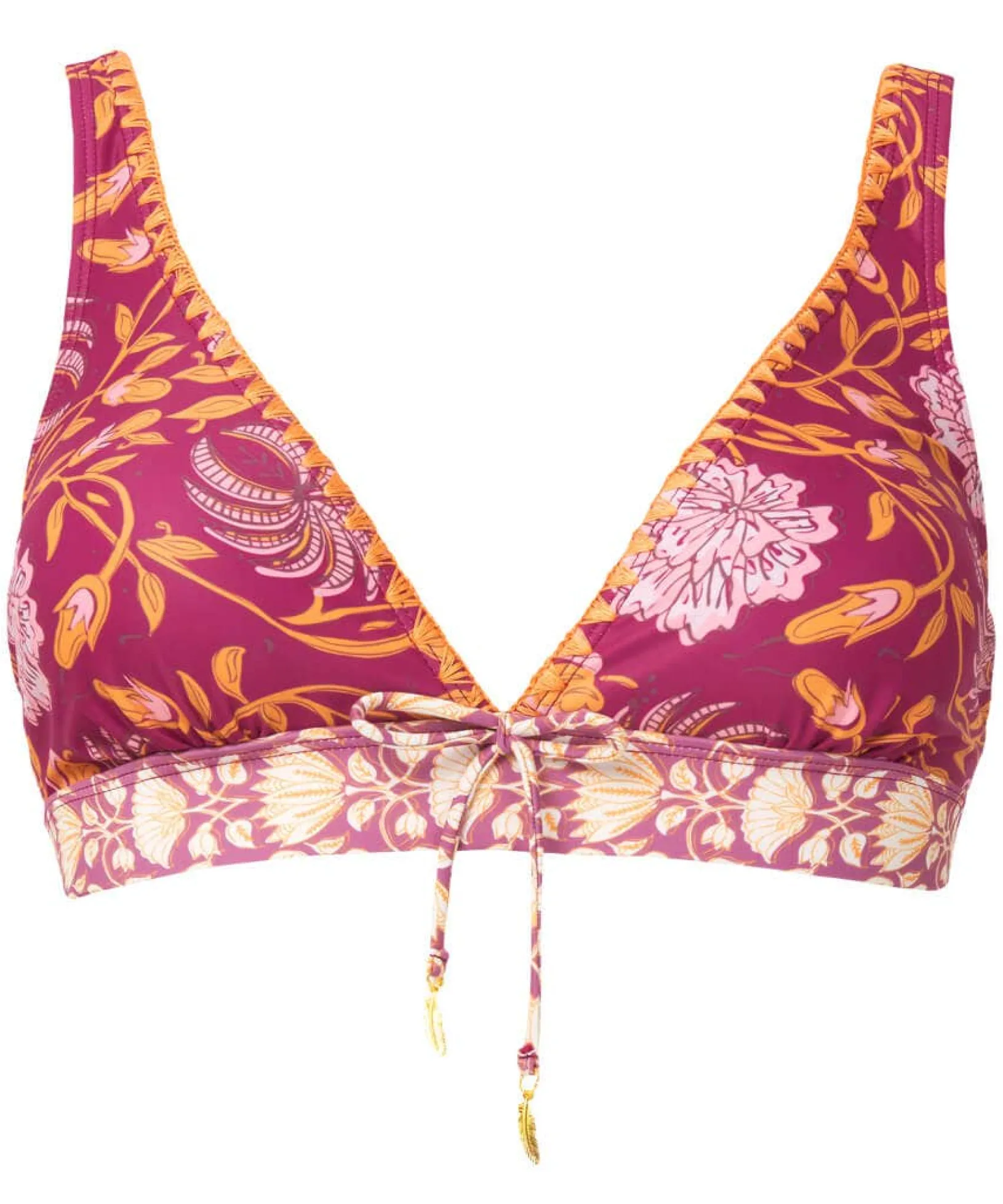 mexicano_boho_bikini_top_1.webp Swimwear | Women's Joe Browns Mexicano Boho Bikini Top Raspberry Multi