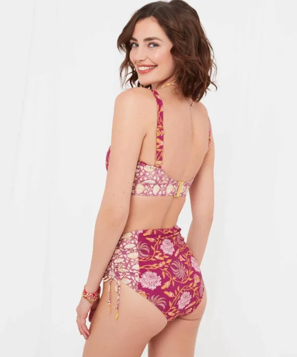 Swimwear | Women's Joe Browns Mexicano Boho Bikini Top Raspberry Multi